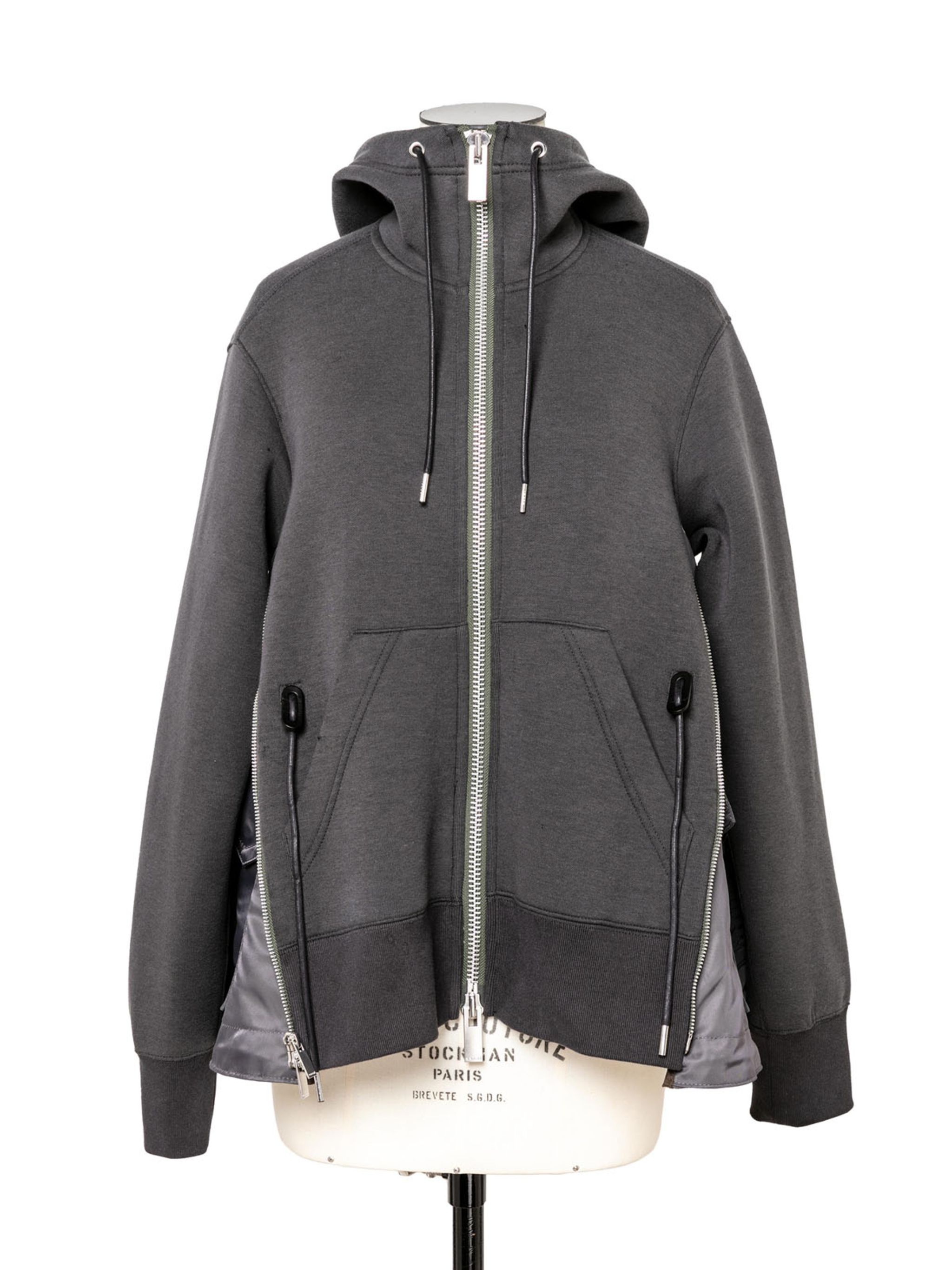 Sponge Sweat x Nylon Twill Hoodie - 1