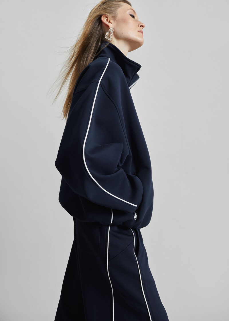 Nayen Zip-Up Jacket - Navy 4