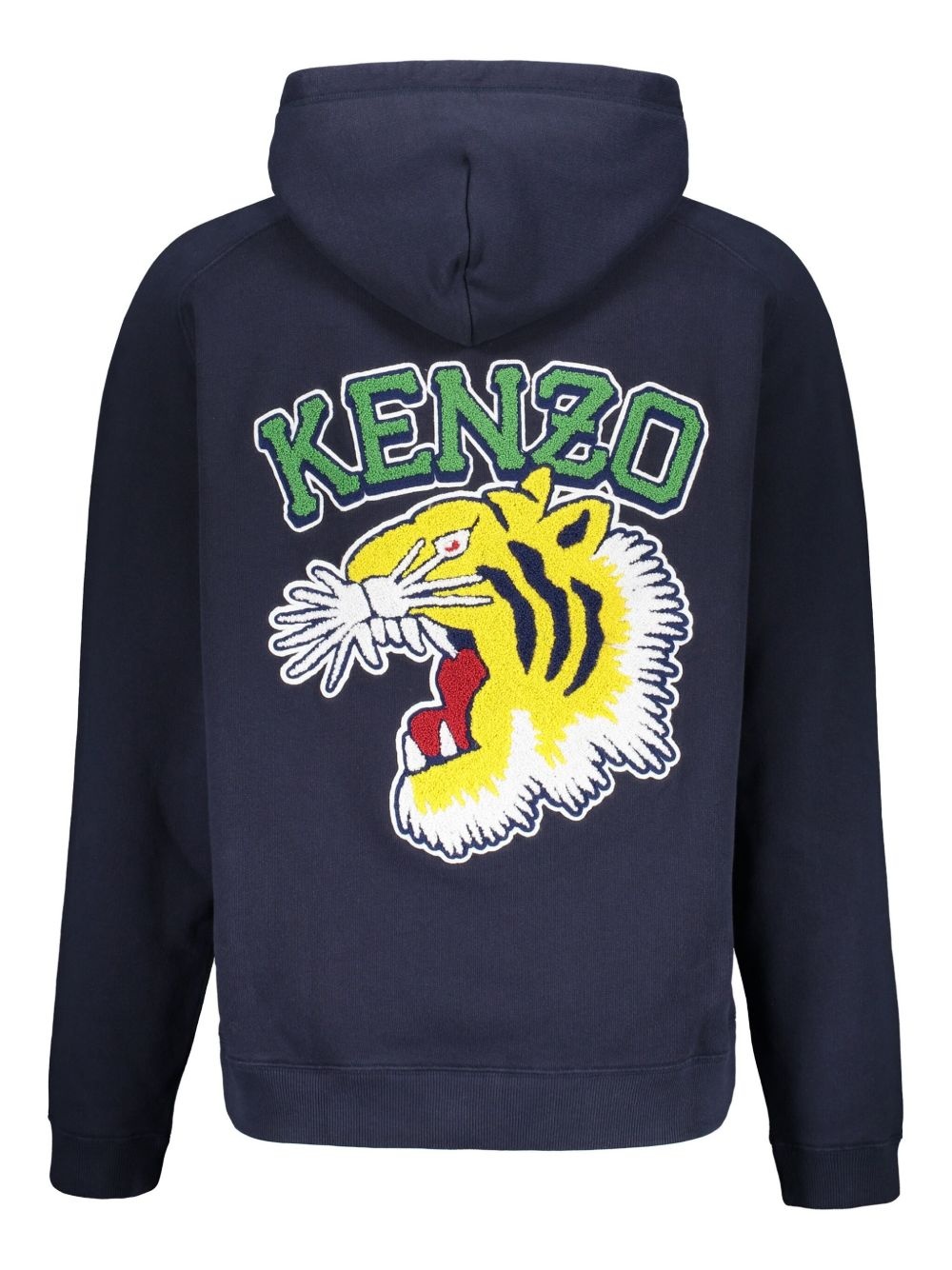 tiger-appliqué hoodie - 2