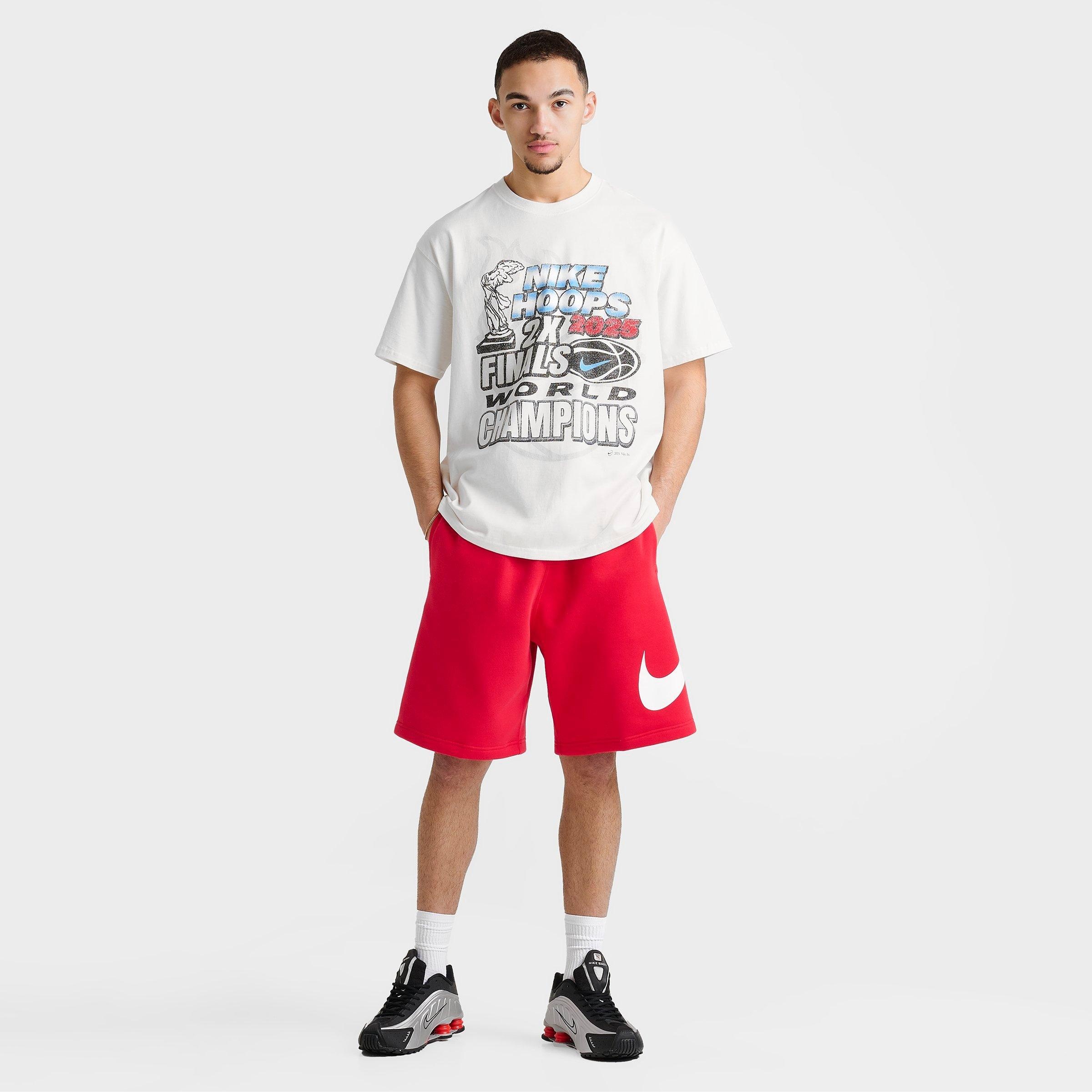 MEN'S NIKE CLUB FLEECE SWOOSH GRAPHIC SHORTS - 2