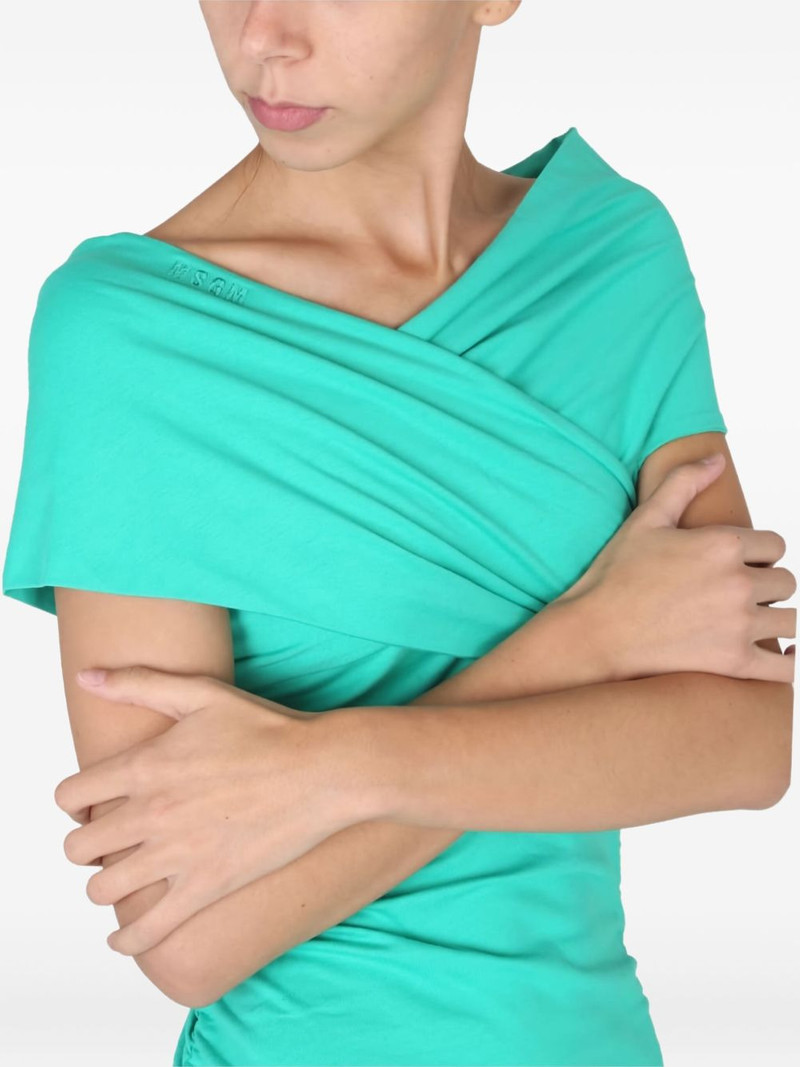 draped-detail mini dress 3