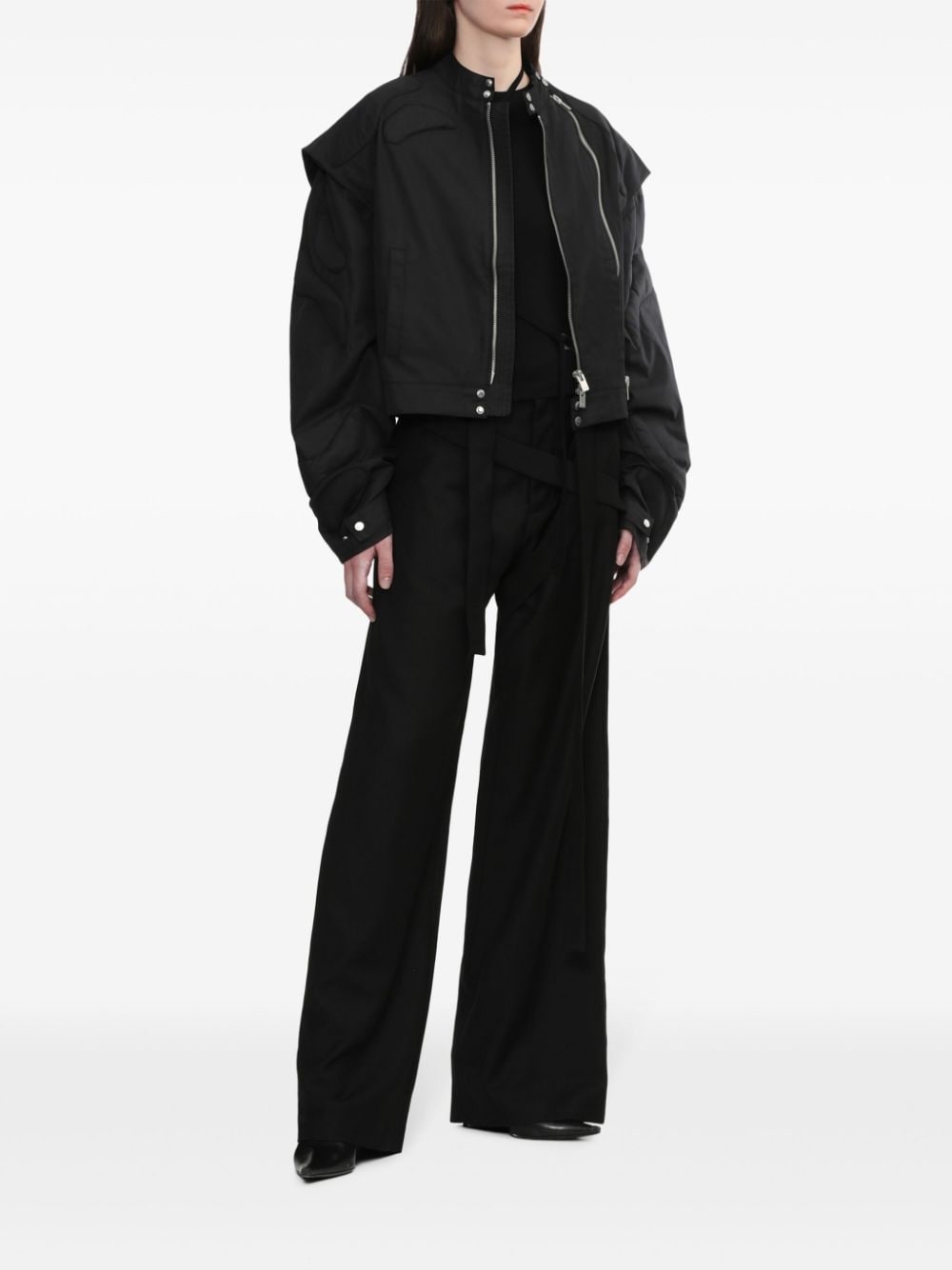zip-detail bomber jacket - 2