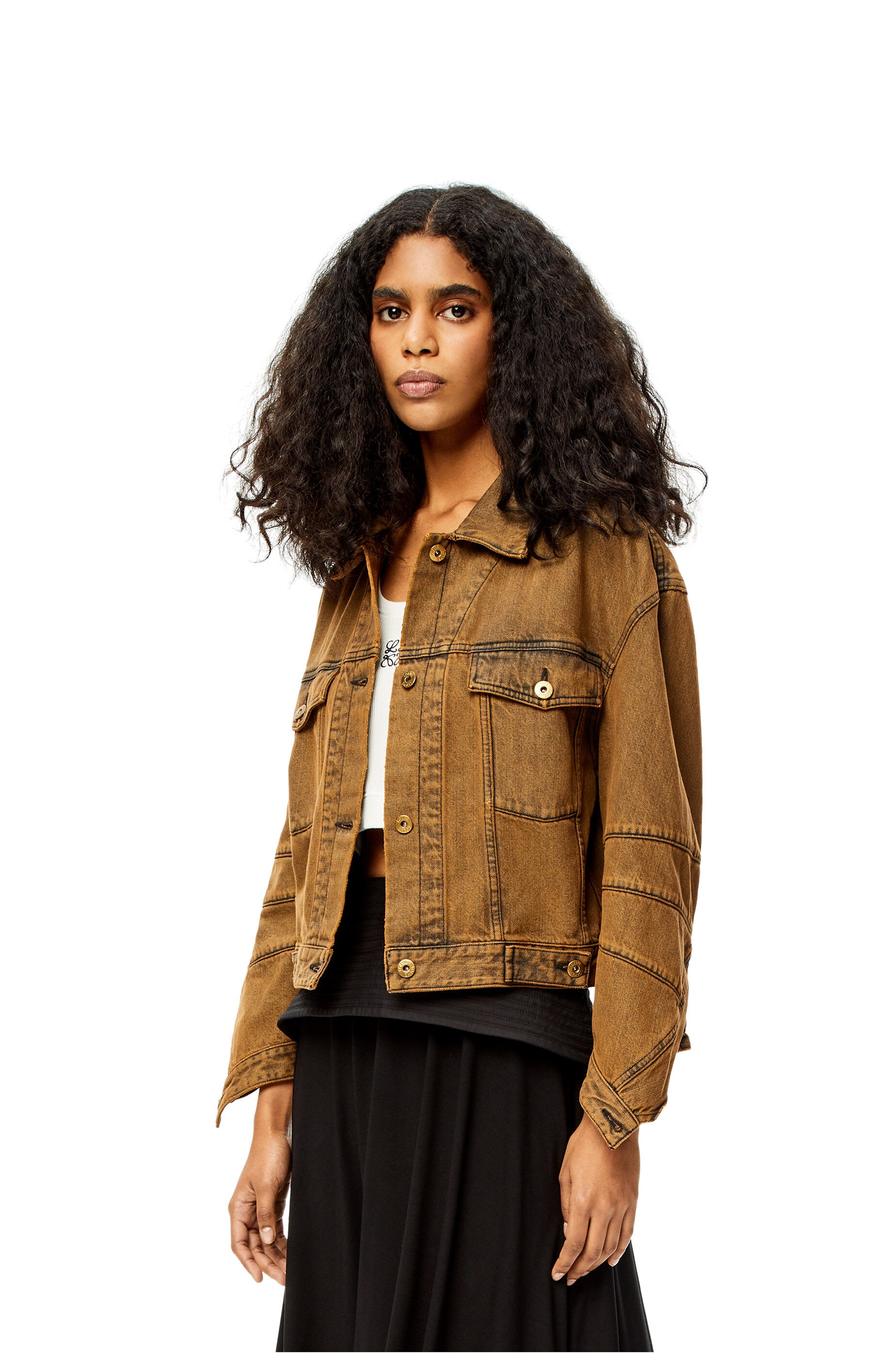 Twisted jacket in denim - 3