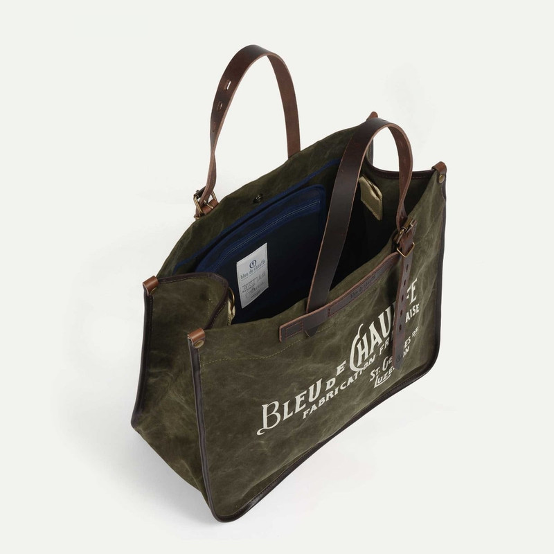 BAZAR TOTE BAG - DARK KHAKI STONEWASHED 5