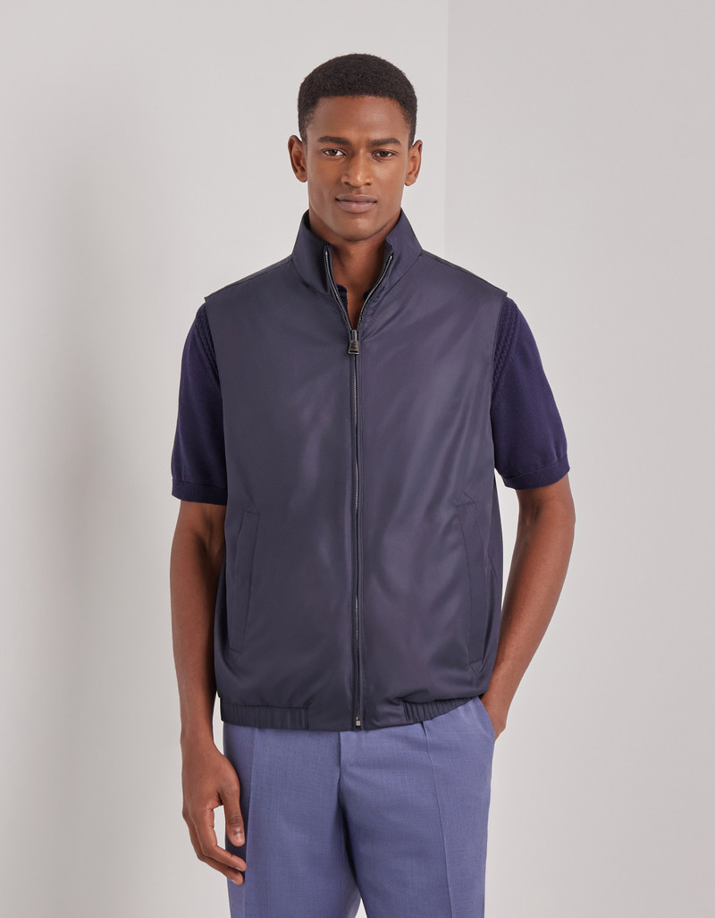 CARAMEL MIXED-MATERIAL ULTRALIGHT SUEDE BOMBER JACKET WITH KNIT INSERTS 85