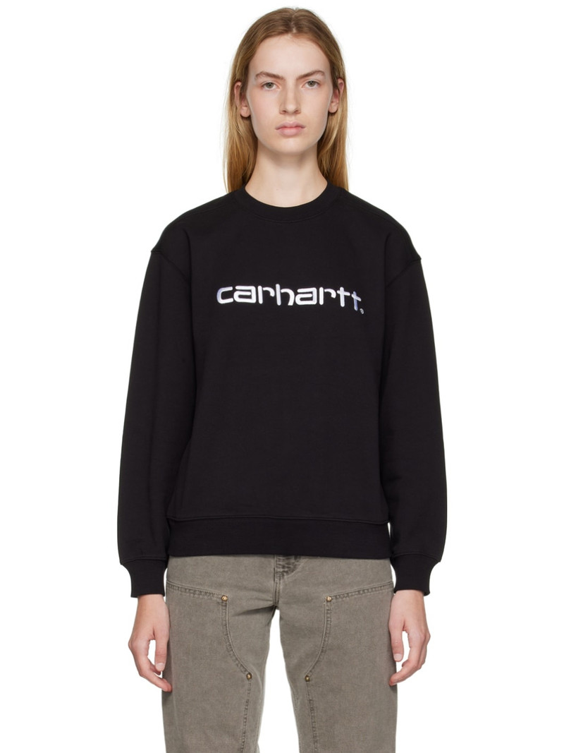 Black Embroidered Sweatshirt 1
