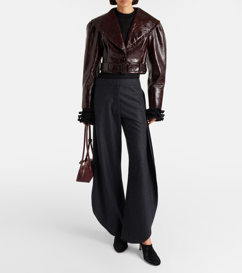 CHRISTEN Elipse 75 calf hair mules outlook