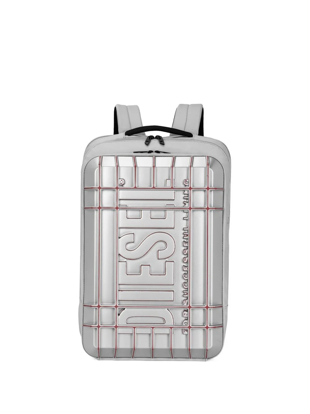 embossed-logo zipped backpack - 1