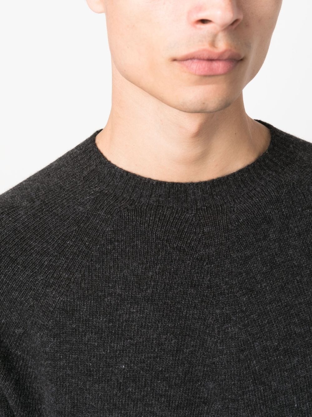 fine-knit wool-cashmere-blend jumper - 5