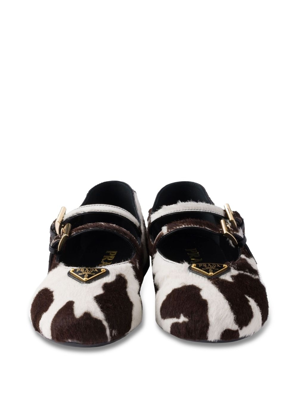 cow-print ballet flats - 5
