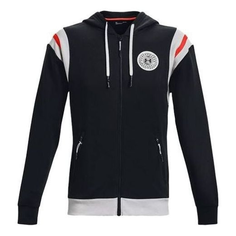 Under Armour Rival Fleece Full Zip Hoodie Jacket 'Black' 1366303-001 - 1