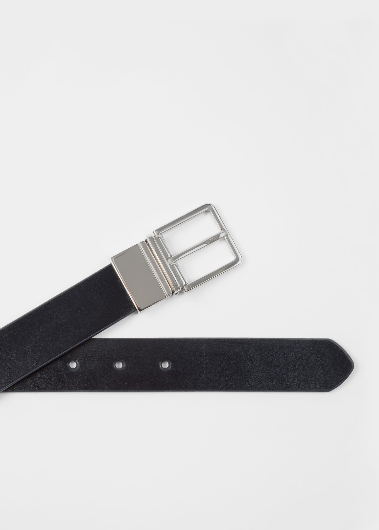 Cut-To-Fit Reversible Leather Belt - 3