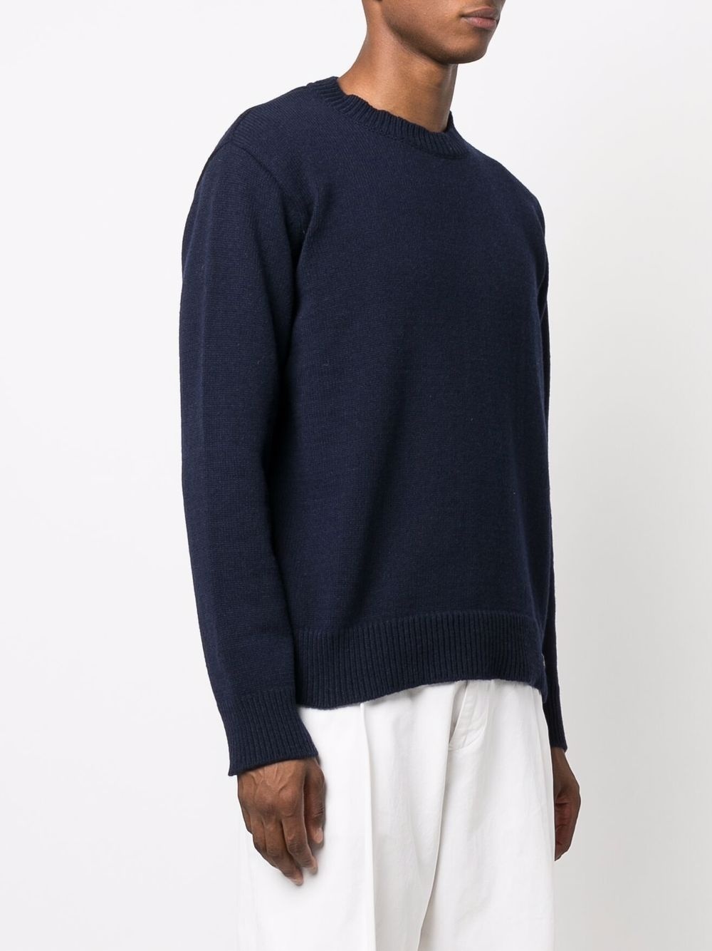 fine-knit crewneck sweater - 3