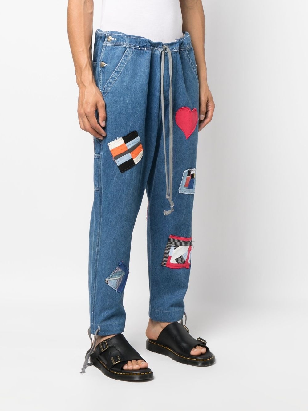 patch-detail loose-fit jeans - 3