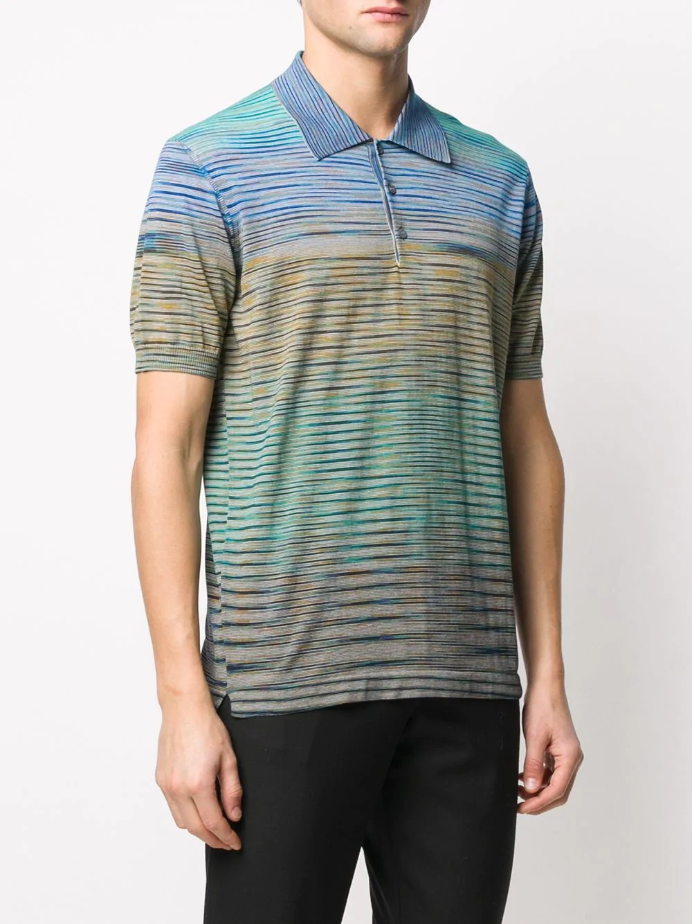 striped polo shirt - 3