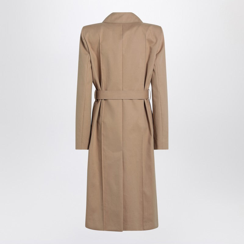Alexander Mcqueen Beige Trench Coat With Belt Women - 2