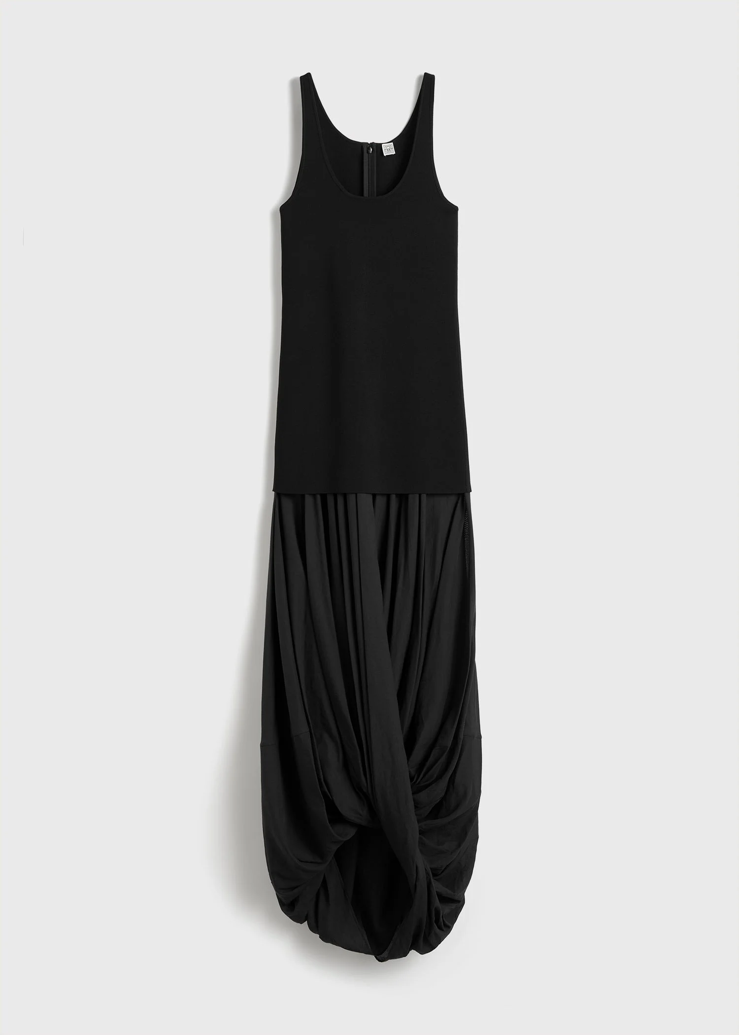Cocoon tank dress black - 1