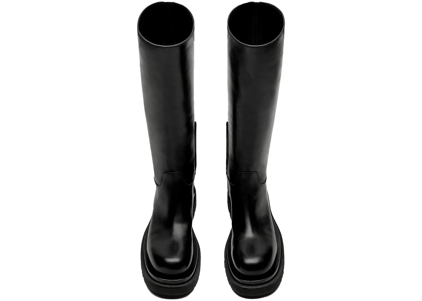 Bottega Venetta Knee High Lug Boot Black - 2