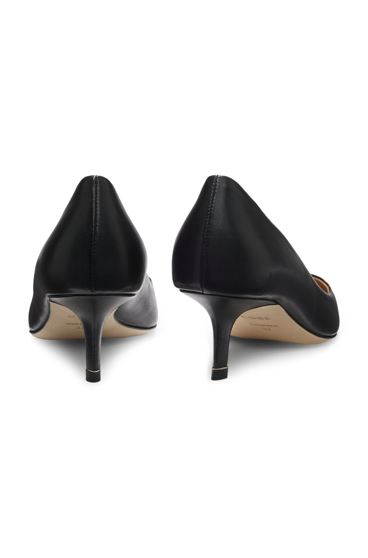 NAPPA-LEATHER PUMPS WITH DOUBLE B MONOGRAM - 5