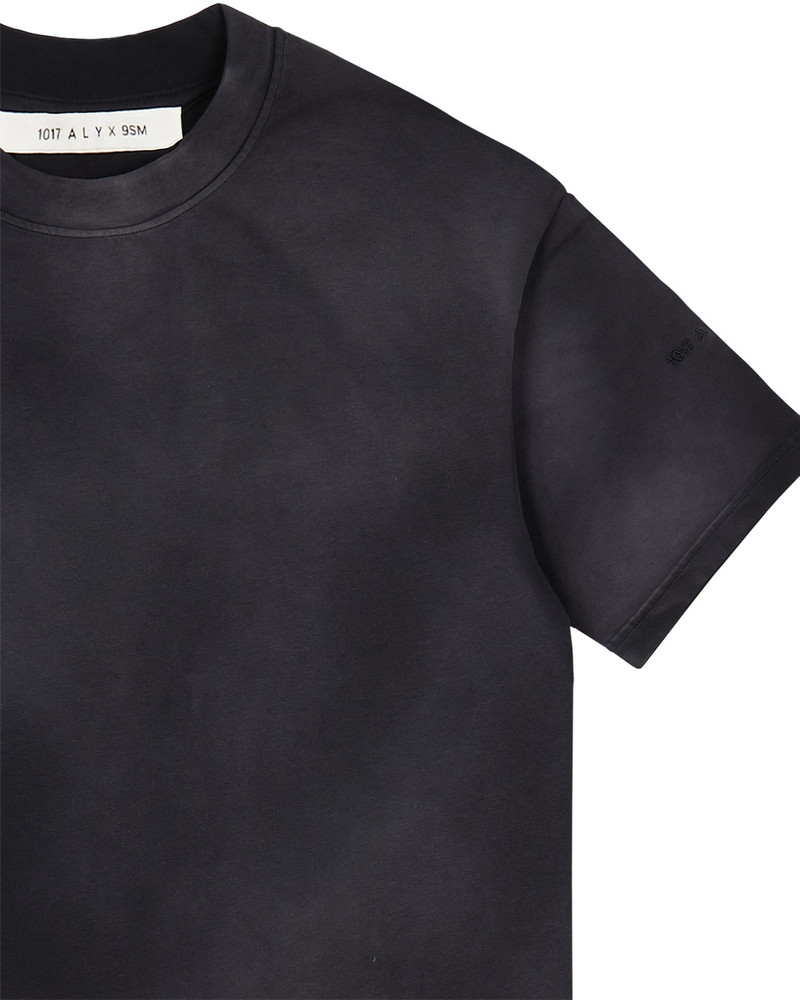 BLACK OVERSIZED GARMENT DYE T-SHIRT 3