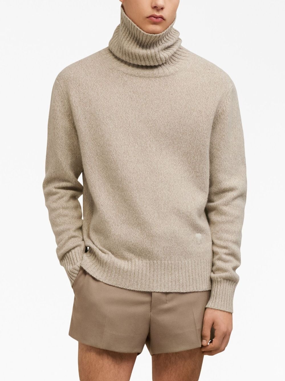 roll-neck cashmere jumper - 5