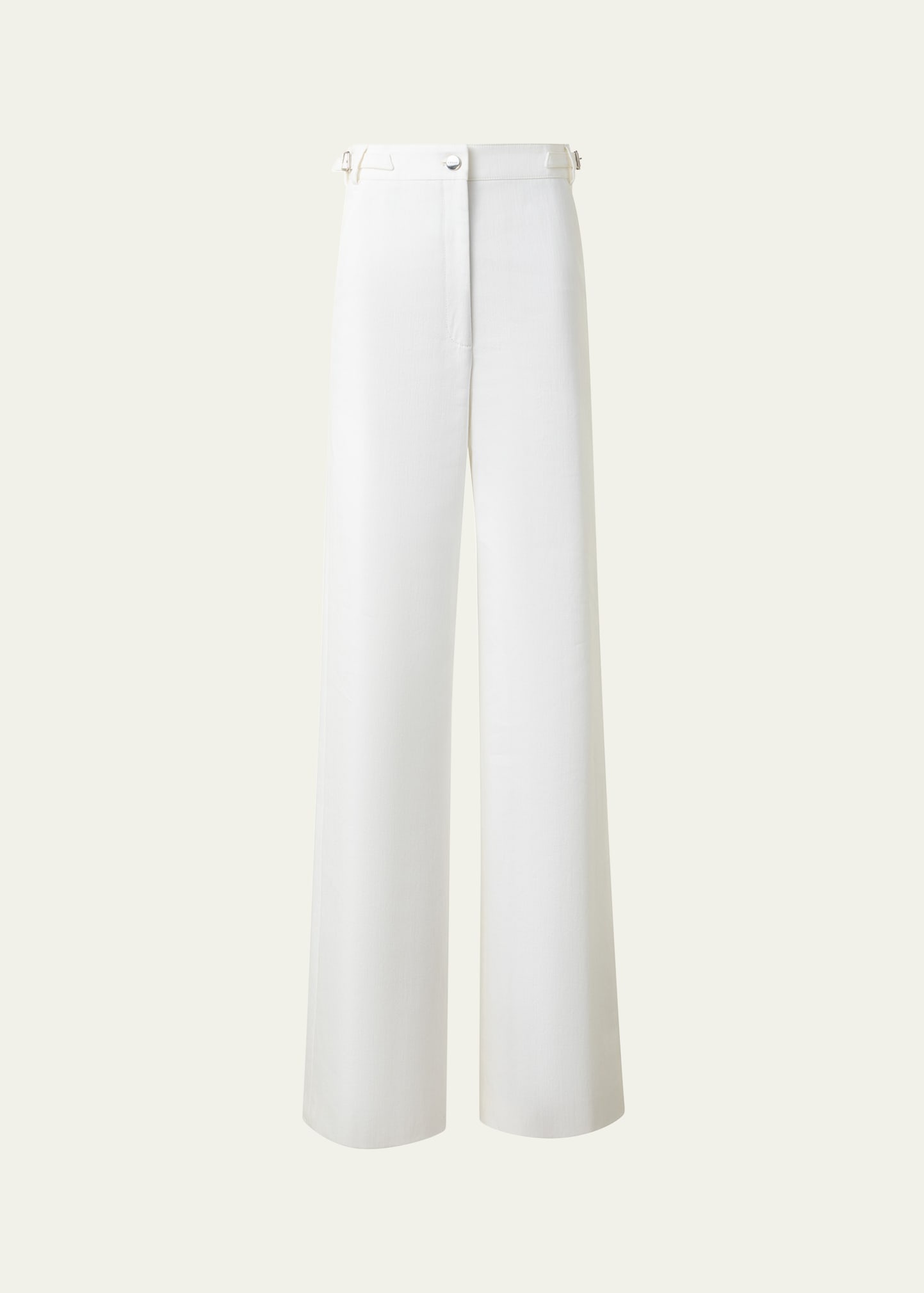 Finnian Wide Leg Cotton Stretch Denim Pants - 1