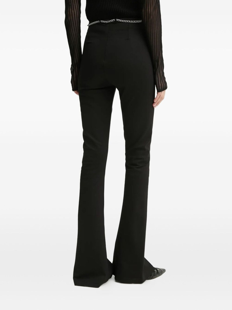 HUGO chain-embellished flared trousers outlook
