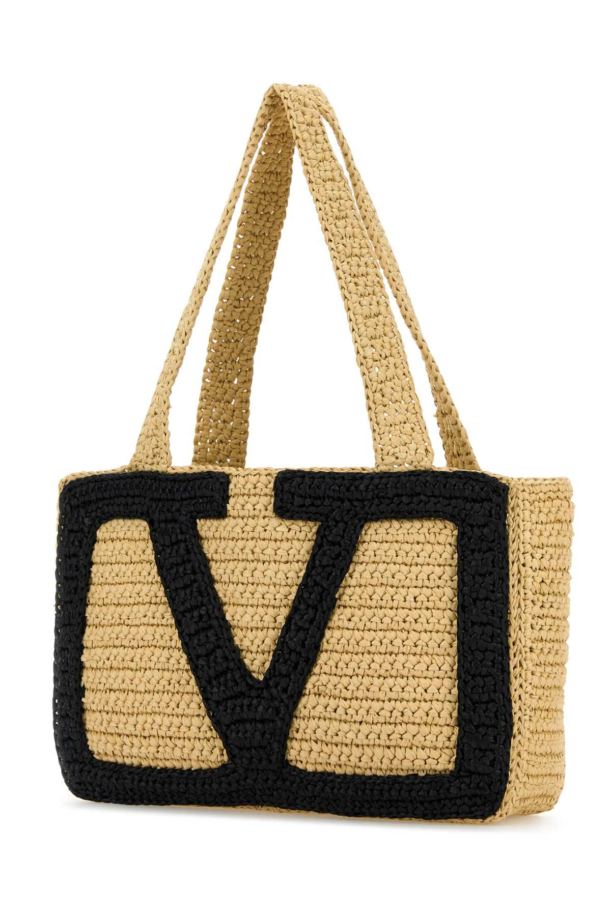 Valentino Garavani Women Raffia Medium Viva Superstar Shopping Bag - 2