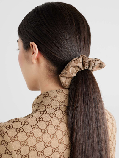 GUCCI Embellished canvas-jacquard hair tie outlook
