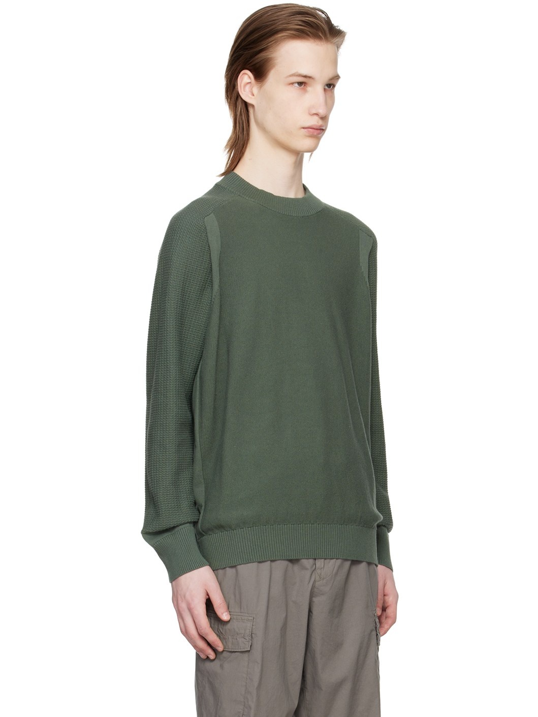 Khaki Patch Sweater - 2