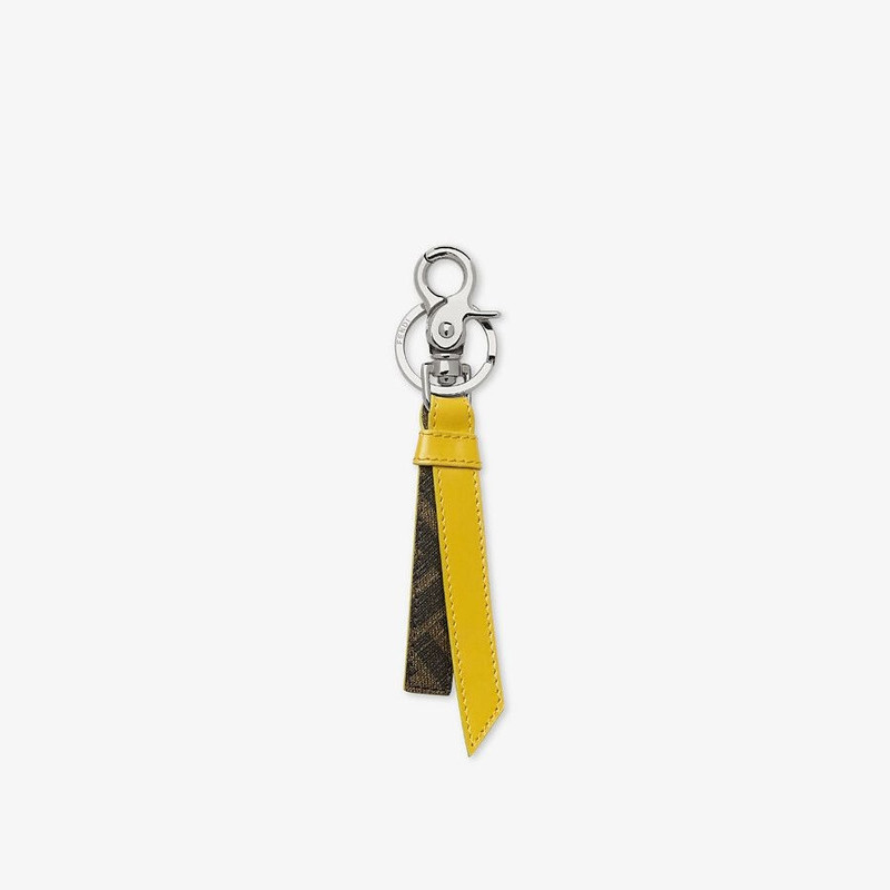 Yellow leather key case 1