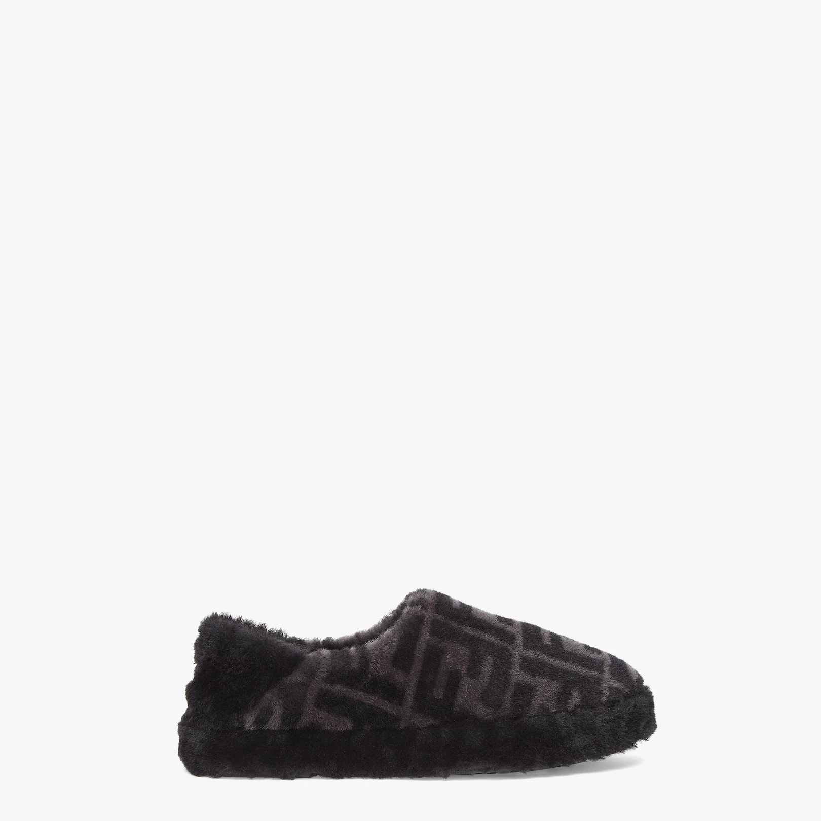 Gray sheepskin mules - 1
