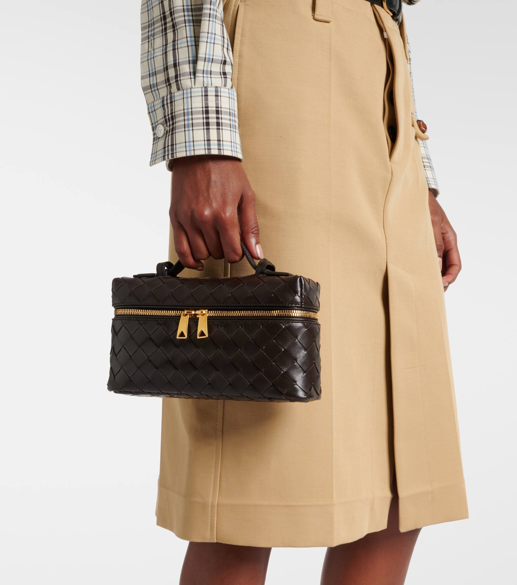 Bang Bang Intrecciato leather vanity bag - 7
