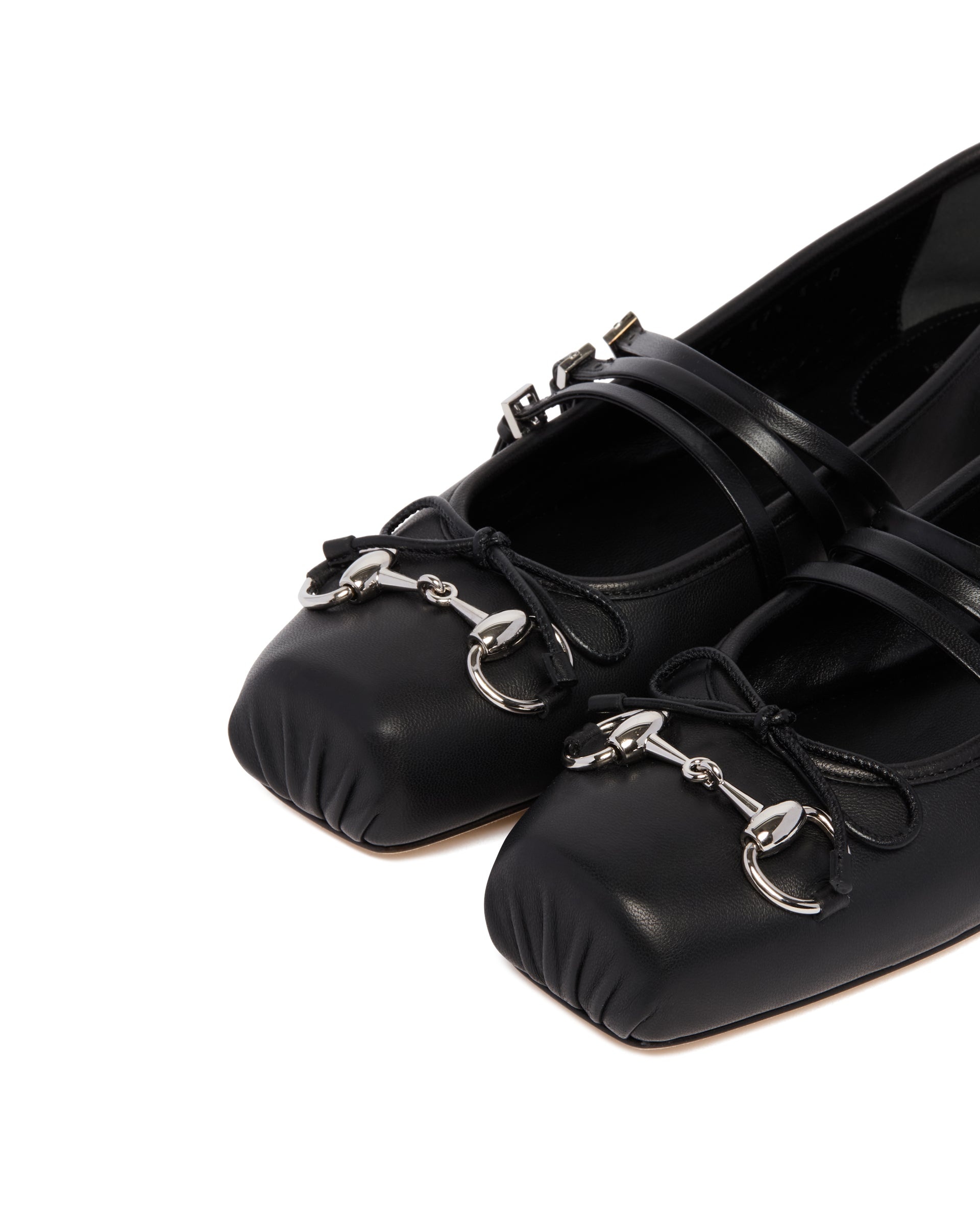 Black Morsetto Ballet Flats - 6