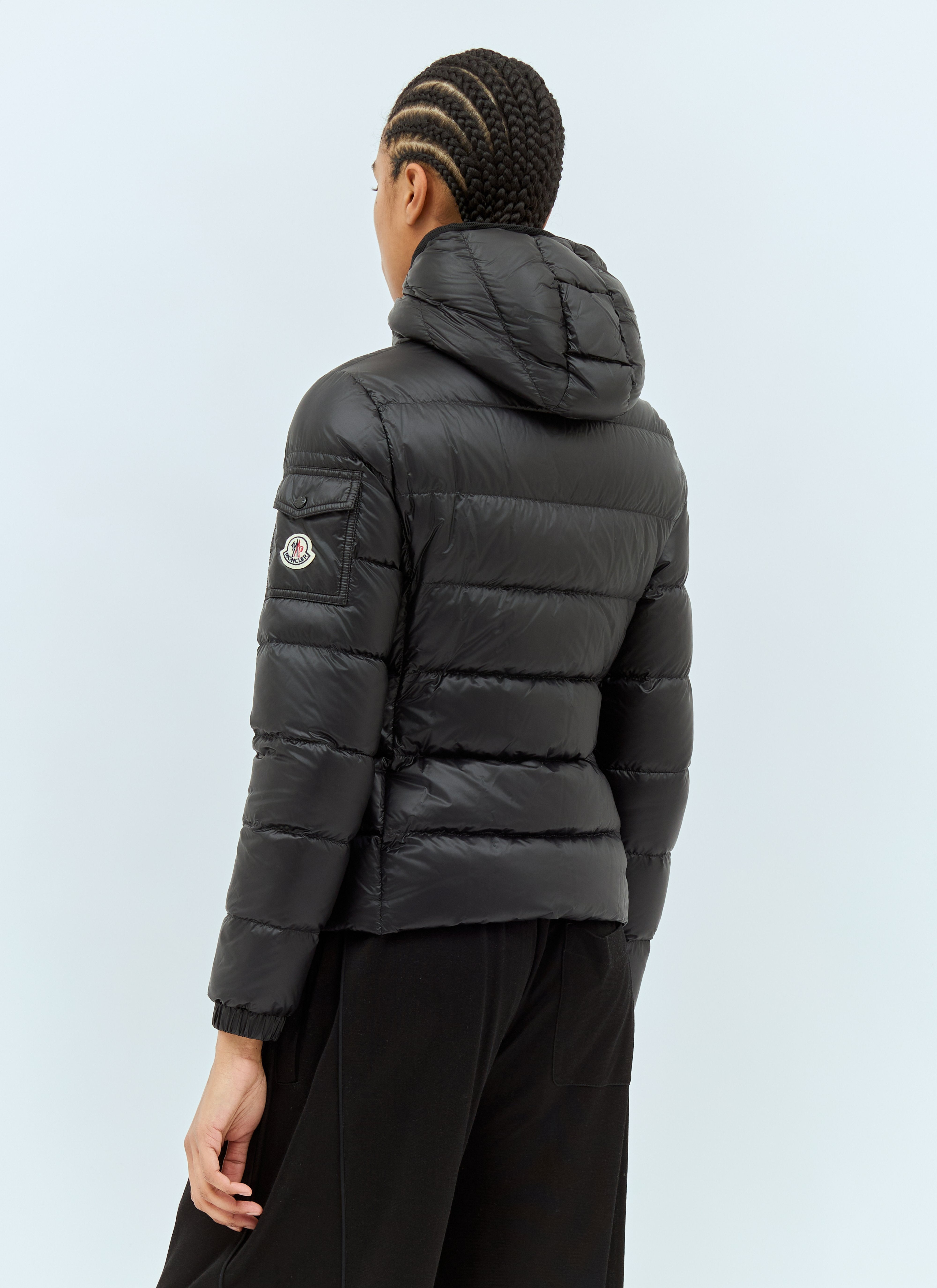 Moncler Women Gles Hooded Short Down Jacket - 5
