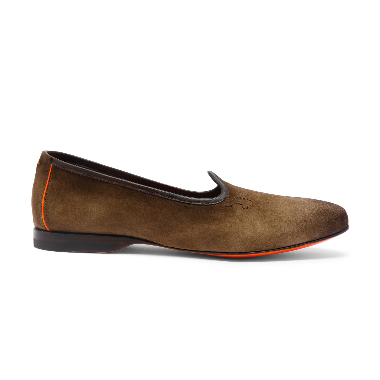 Men's brown suede loafer - 1