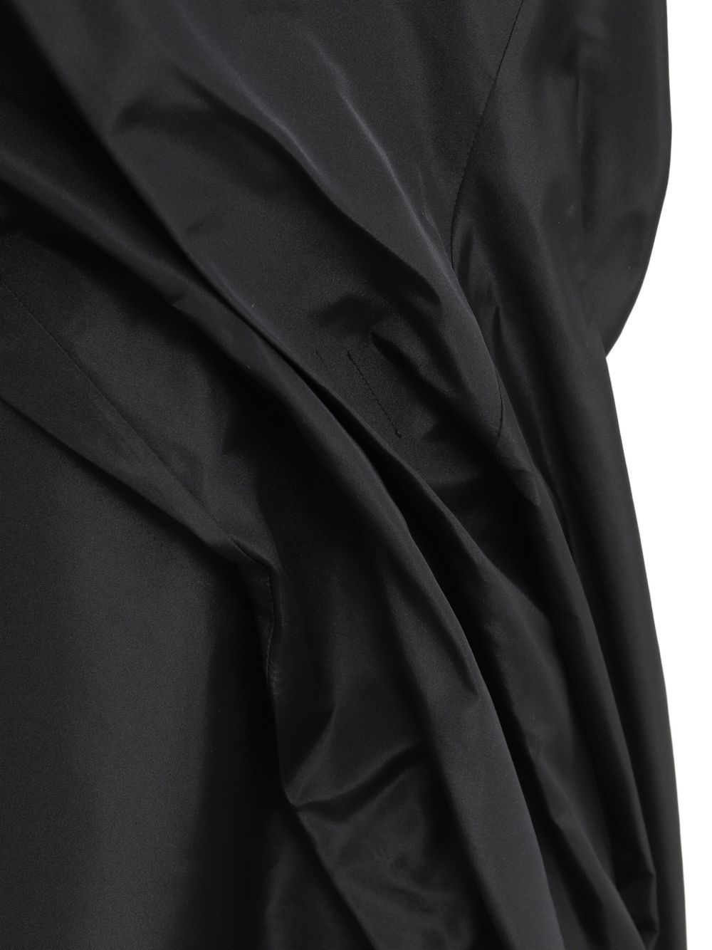 draped short-sleeved dress - 3