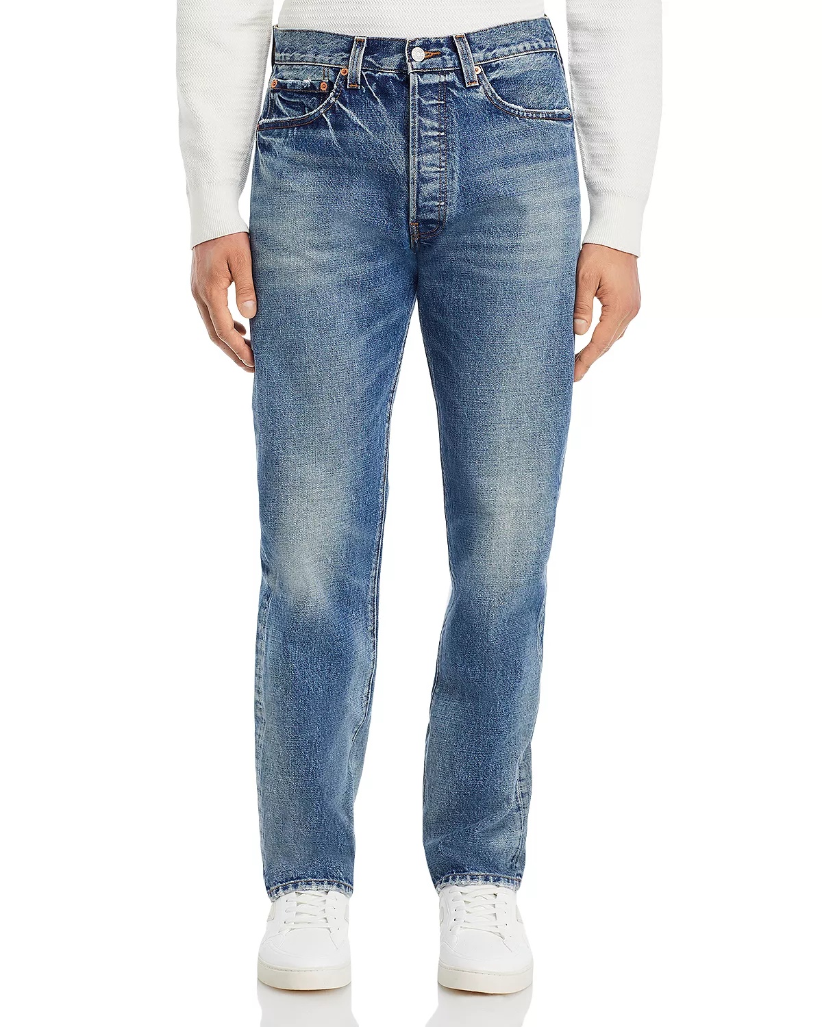 1401 Straight Fit Jeans in Worn In Blue - 3