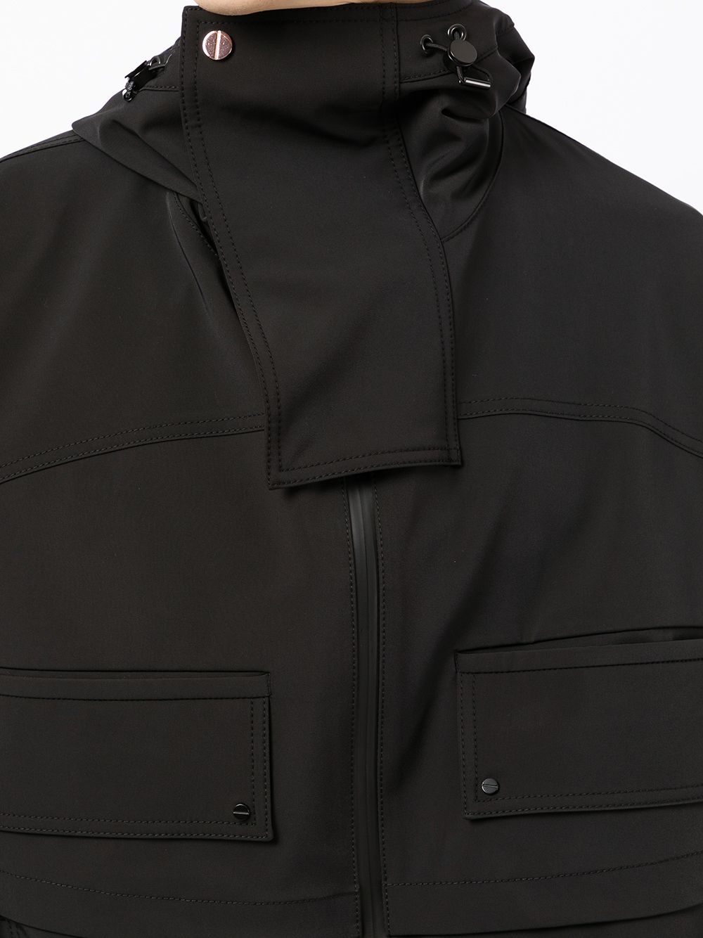 zip-up hooded jacket - 5