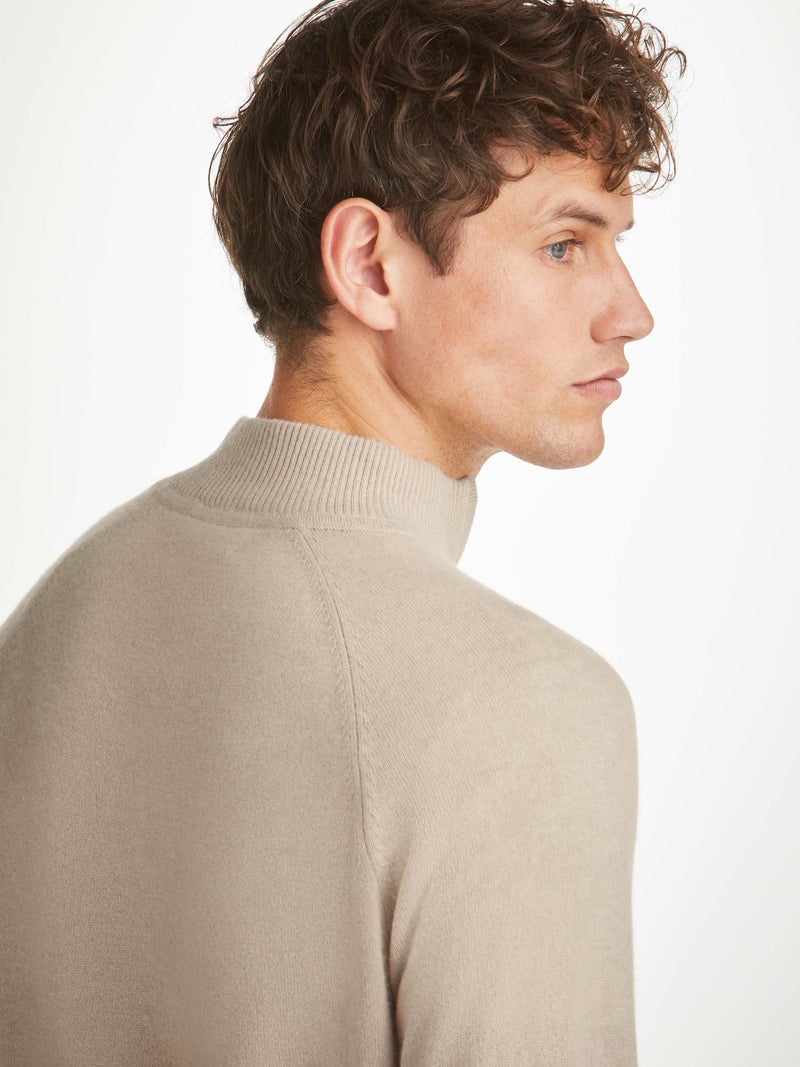 Men's Half-Zip Sweater Finley Cashmere Oat - 7