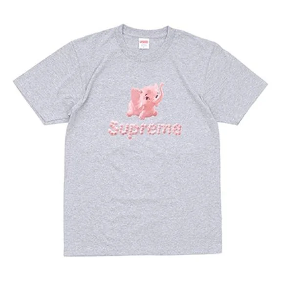 대 SS17 코끼리 티 회색 작은 짧은 소매 Unisex 회색 SUP-SS17-315 - 1