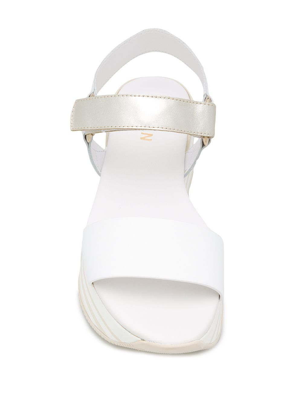 striped-platform sandals - 4