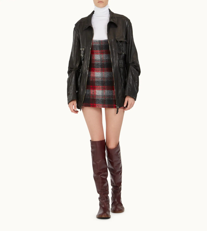 Tod's FIELD JACKET IN LEATHER - BLACK outlook