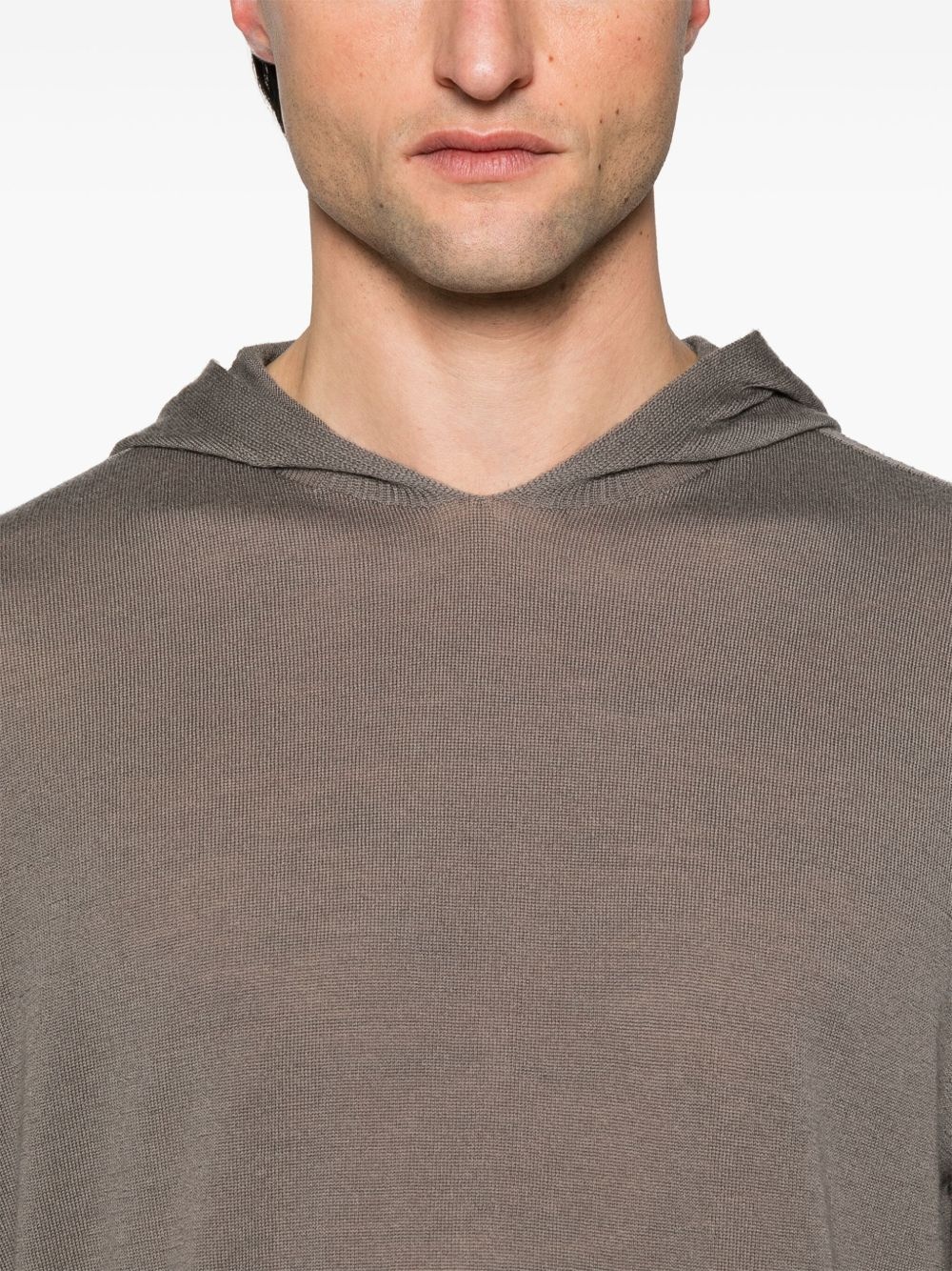 fine-knit hoodie - 5