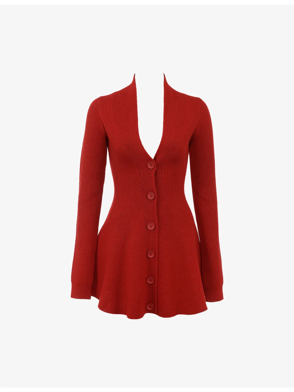 Aubrey Cardigan Wool-Blend Mini Dress - 1