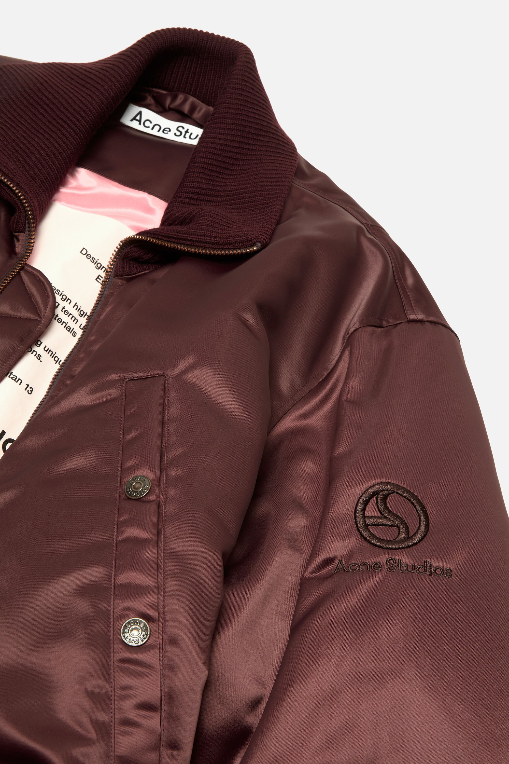 Technical bomber jacket - Burgundy - 5