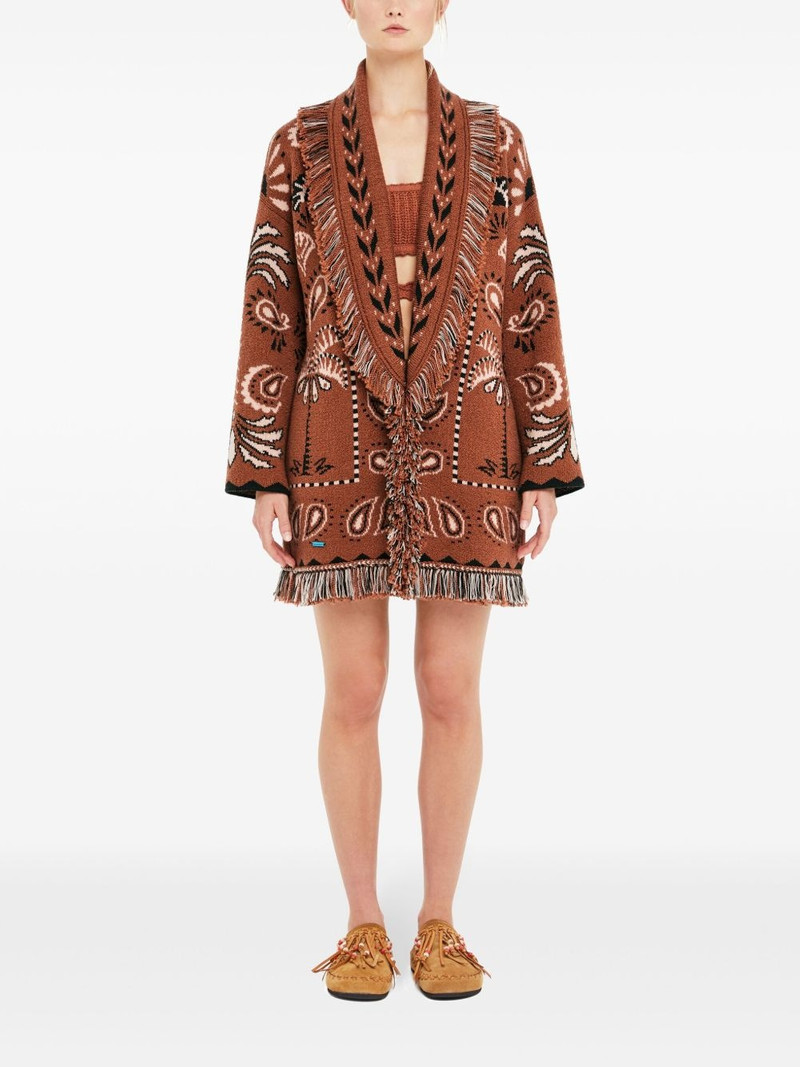 Alanui Wild Wonder Foulard cardigan outlook