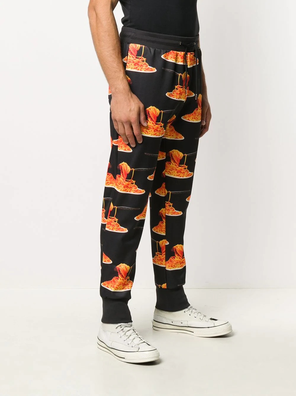 spaghetti print joggers - 3