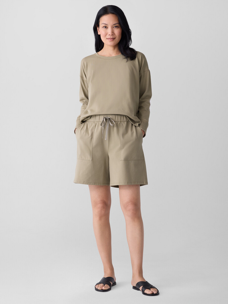 Pima Cotton Stretch Jersey Walking Shorts 2