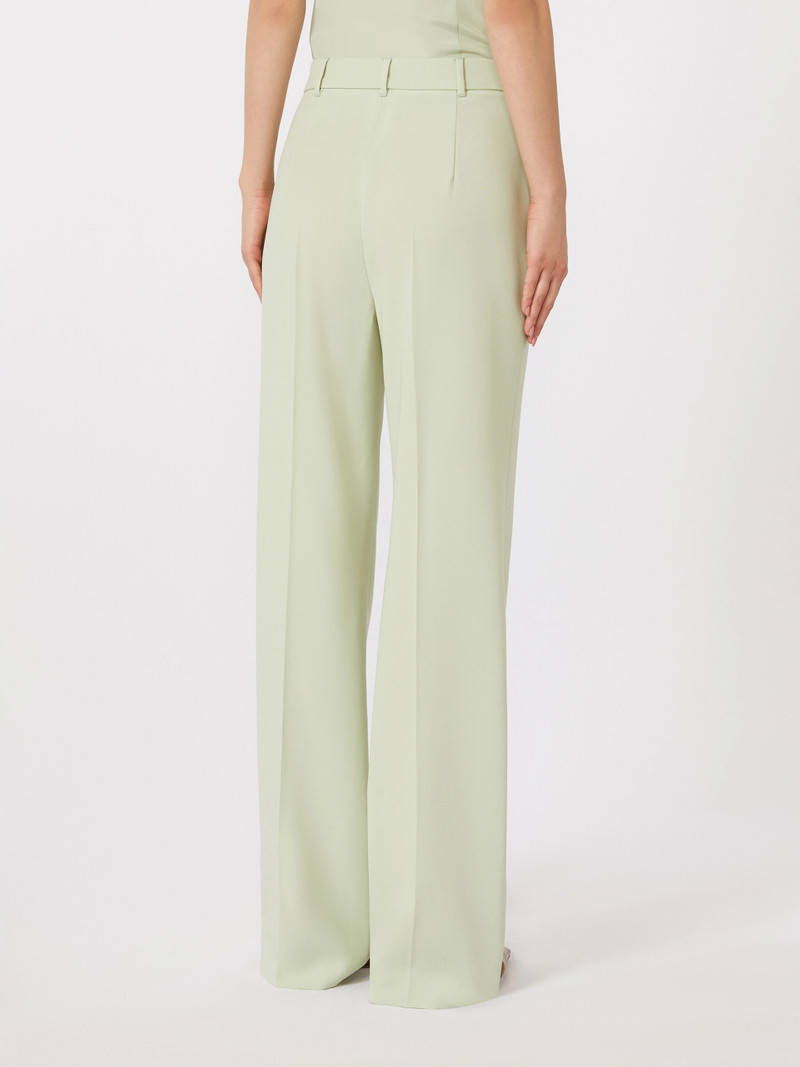 QUASAR Wool crepe trousers - GREEN 4